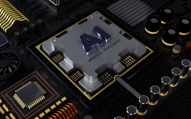 Абстрактная визуализация AI